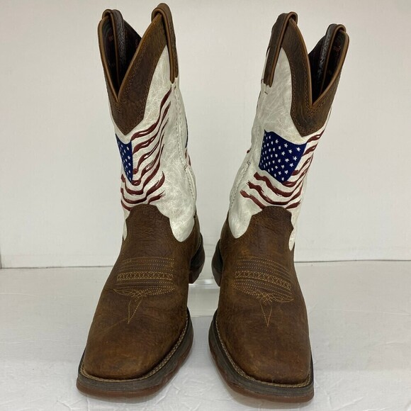 Durango Women Lady Rebel Distressed Flag Embroidery Western Cowgirl Boot Size 7M - Picture 3 of 12